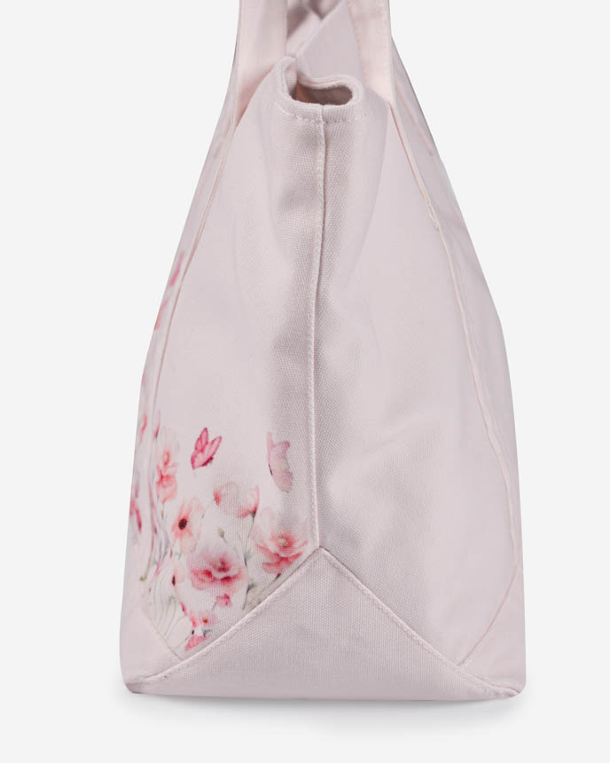 All-over Print Two-Tone Canvas Tote Bag