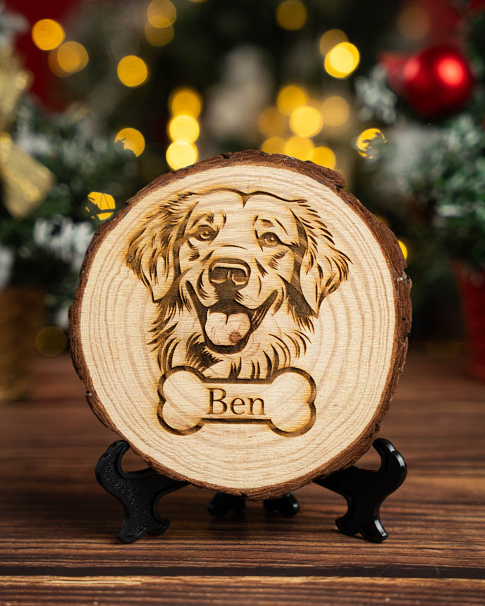 Engraved Wood Slice