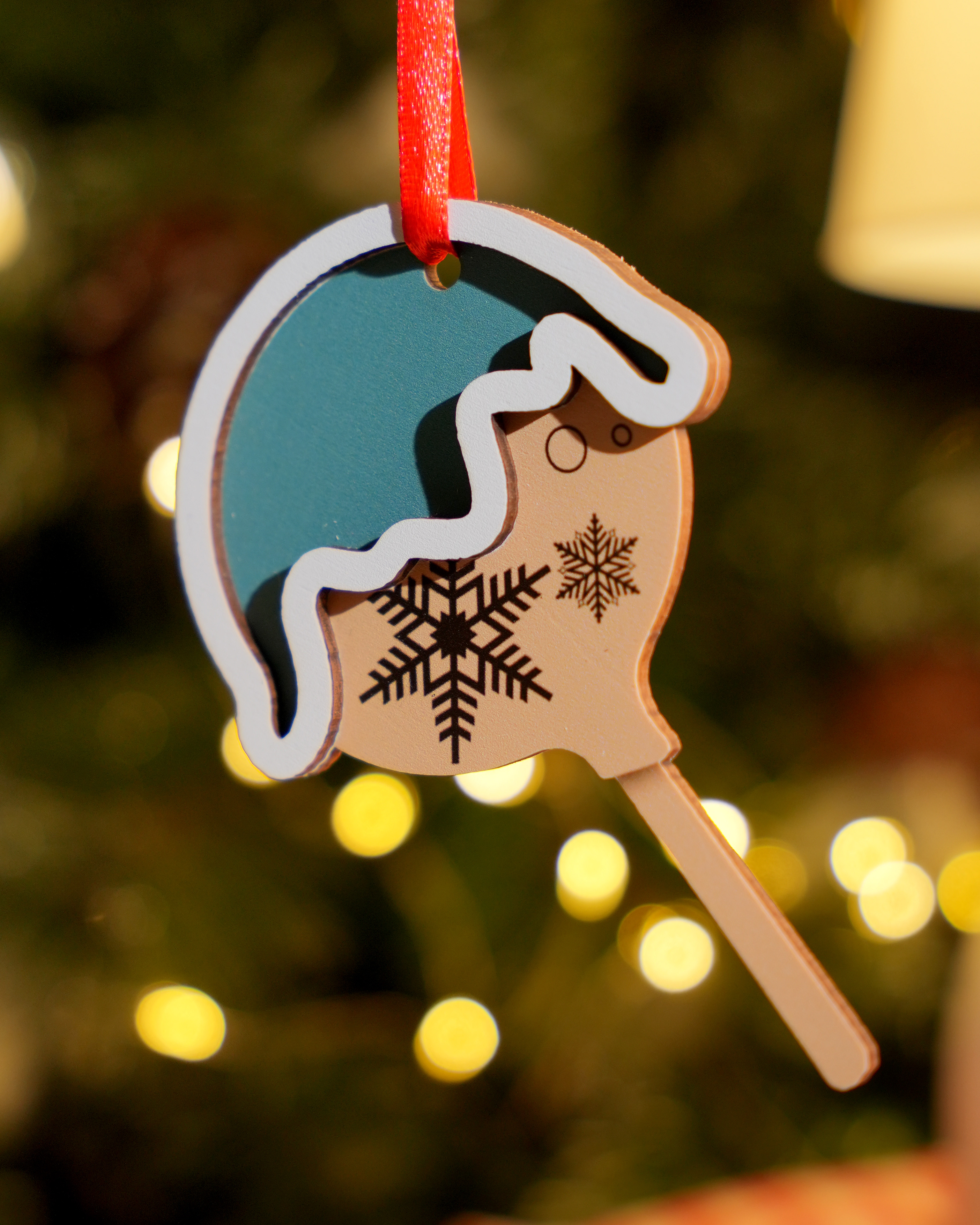 Custom Shape 2-Layered Wood Ornament