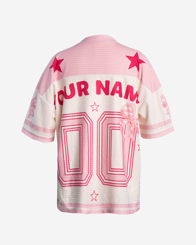 All-over Print Kid and Youth Drop Shoulder Mesh Football Jersey