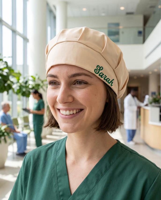 All-over Print Bouffant Scrub Cap