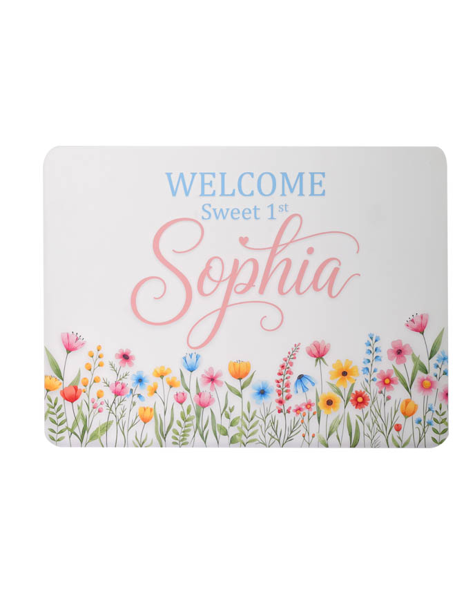 Custom Shape Frosted Acrylic Welcome Sign