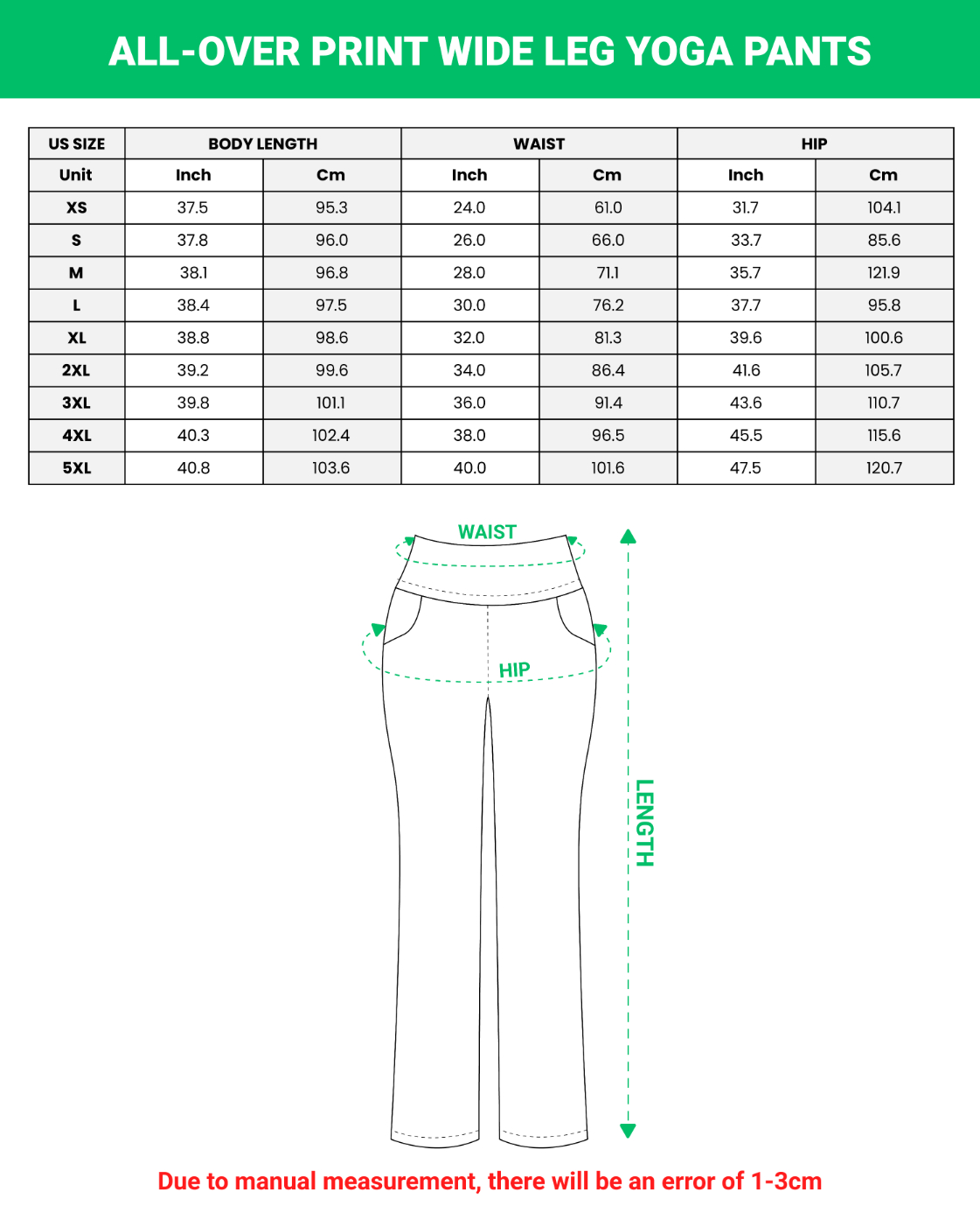 All-over Print Wide Leg Yoga Pants