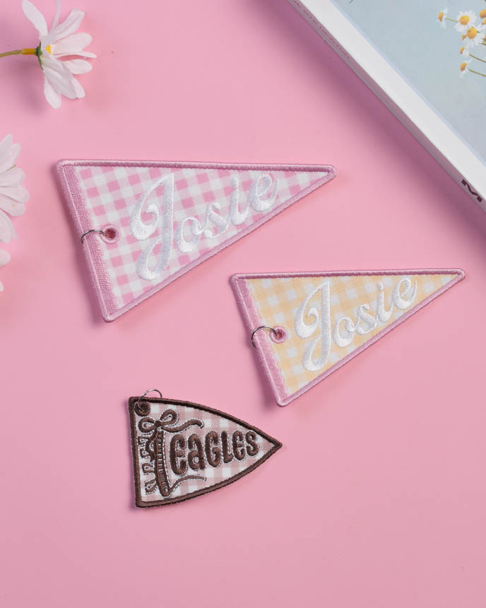 Custom Shape Embroidered Canvas Tag 