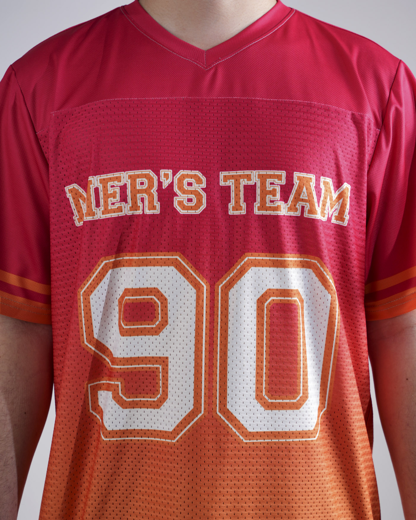 All-over Print Hybrid Mesh Football Jersey