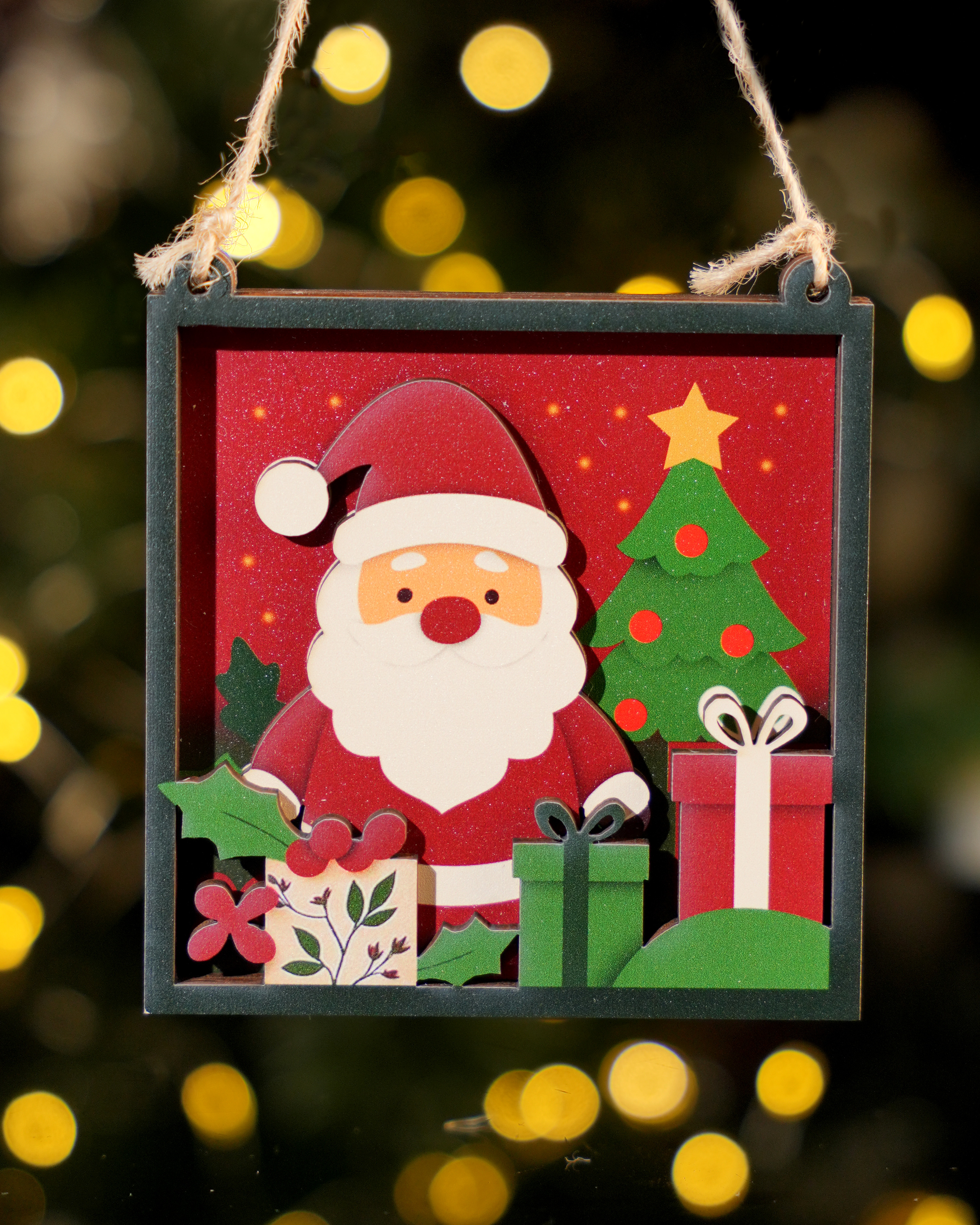 Custom Shape 3-Layered Wood Ornament