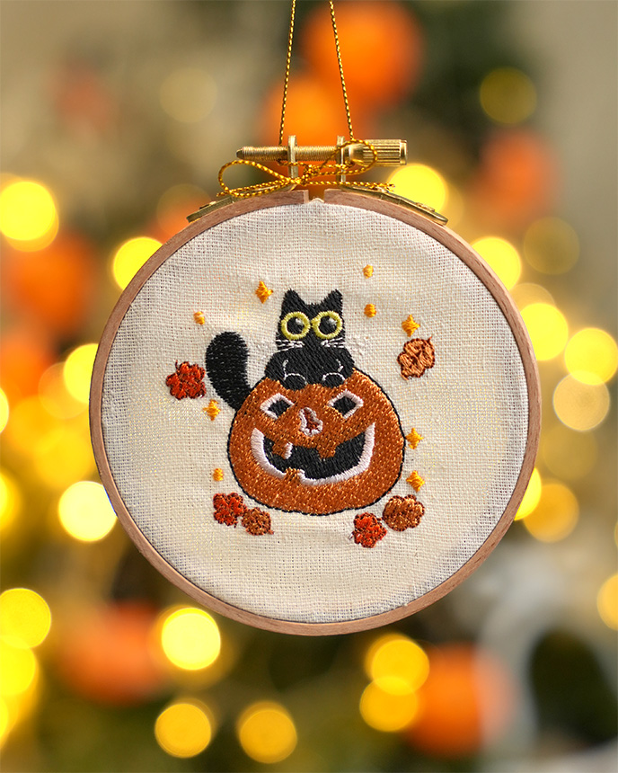 Embroidered Hoop Ornament