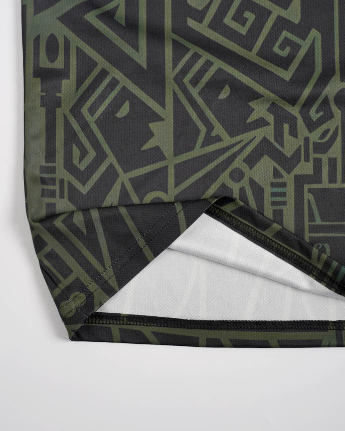 All-over Print Collared Football Jersey