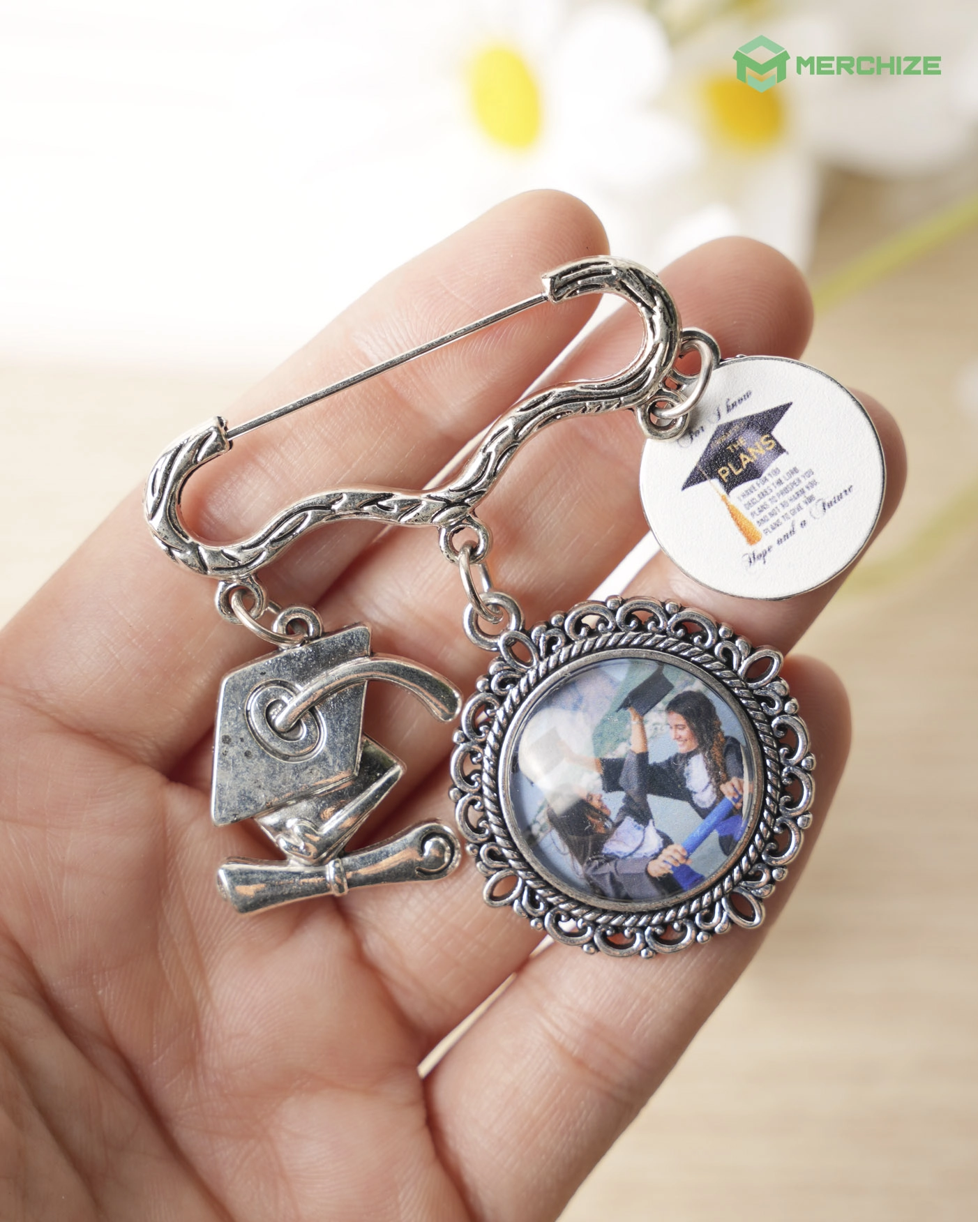 Photo Charm Pin