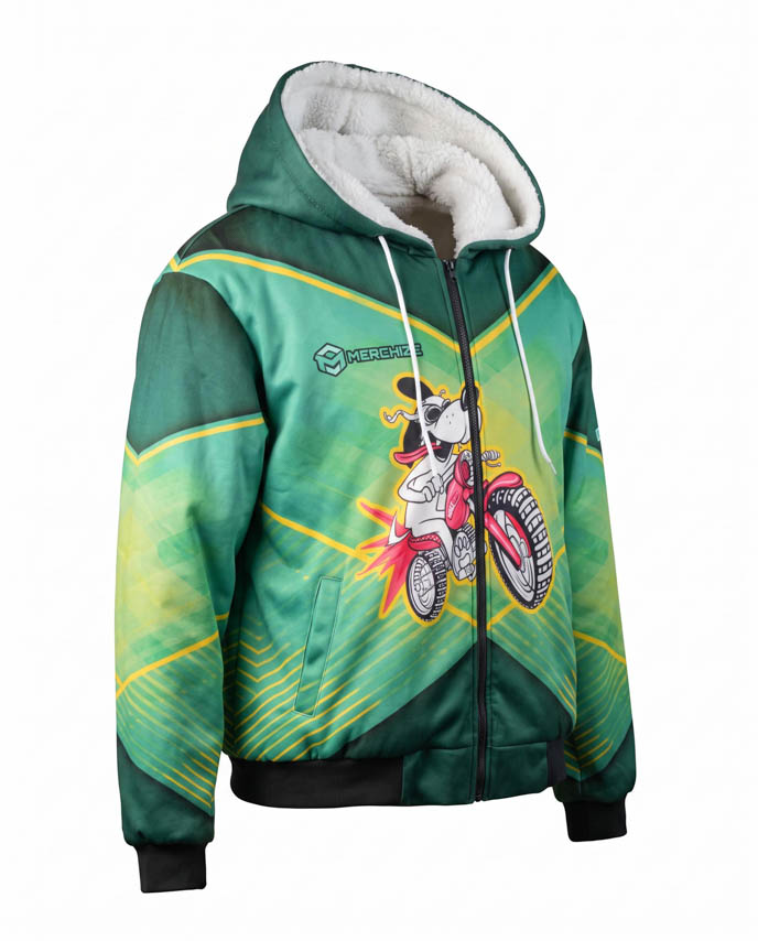 All-over Print Fleece Zip Hoodie