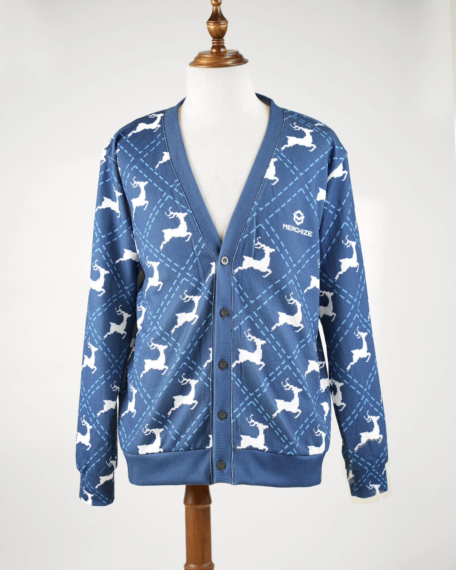 All-over Print Knitted Cardigan