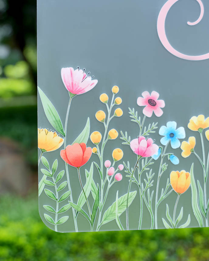 Custom Shape Frosted Acrylic Welcome Sign