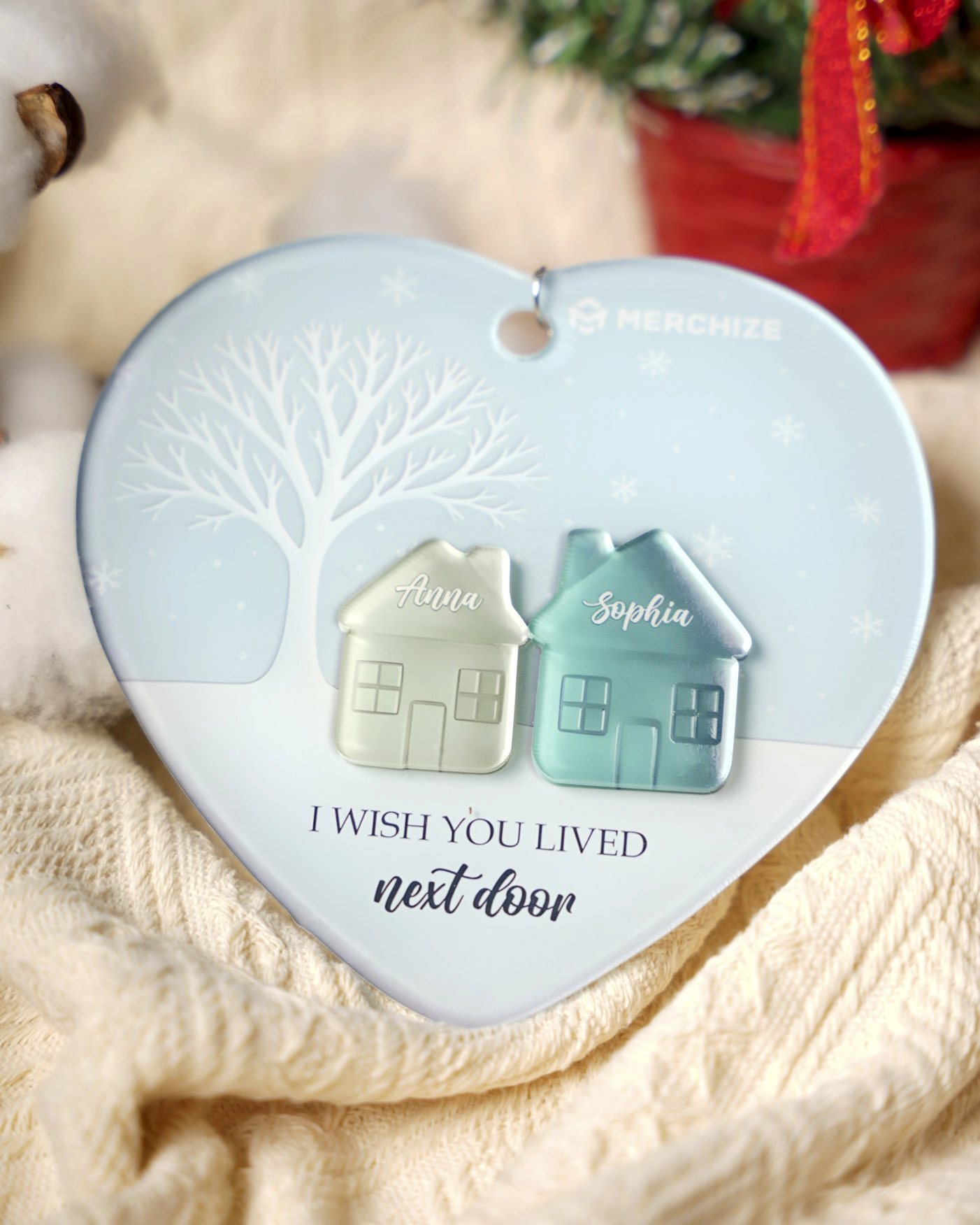 Custom Shape 2-Layer Acrylic Ornament