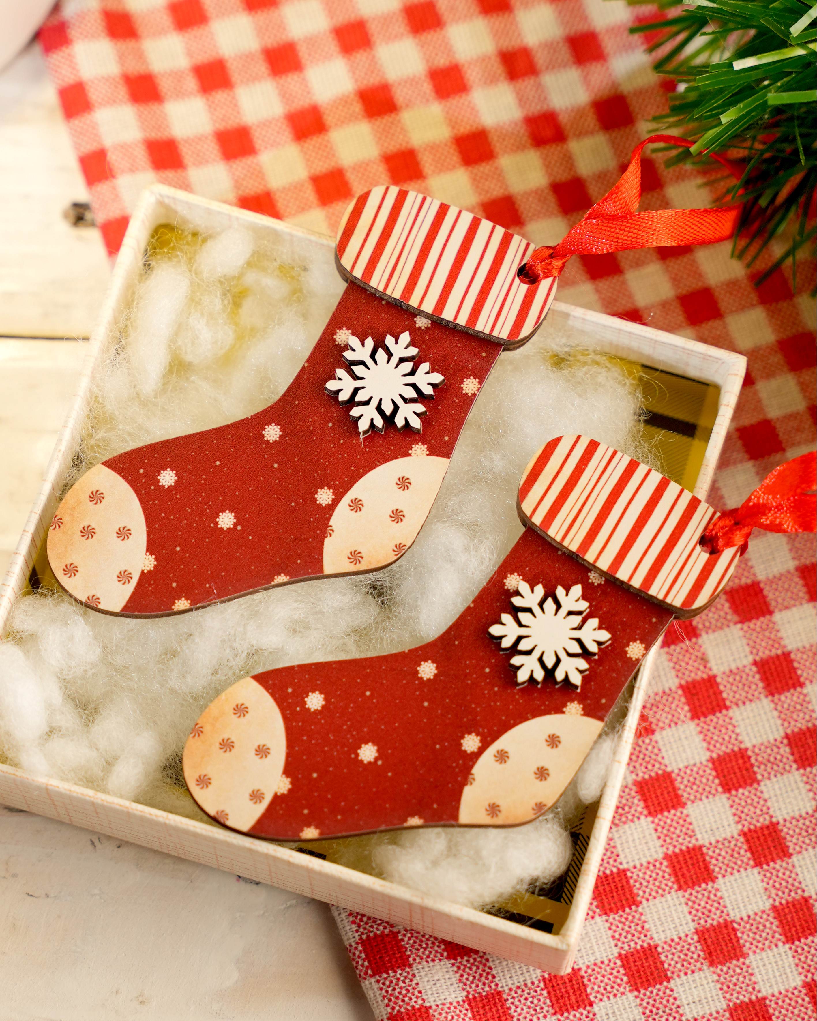 Custom Shape 2-Layered Wood Ornament