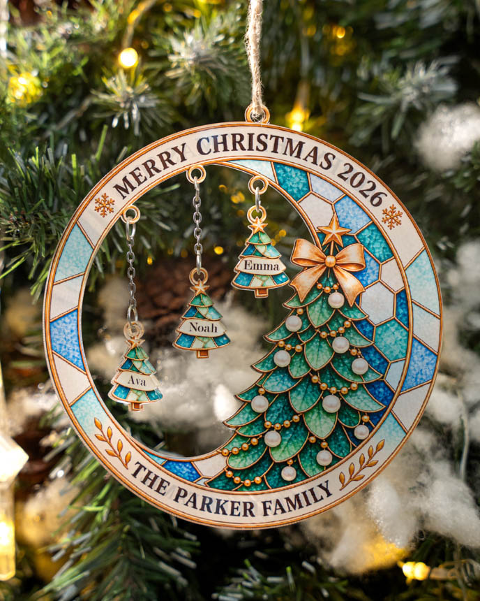 Custom Shape Acrylic Ornament With Multiple Charms
