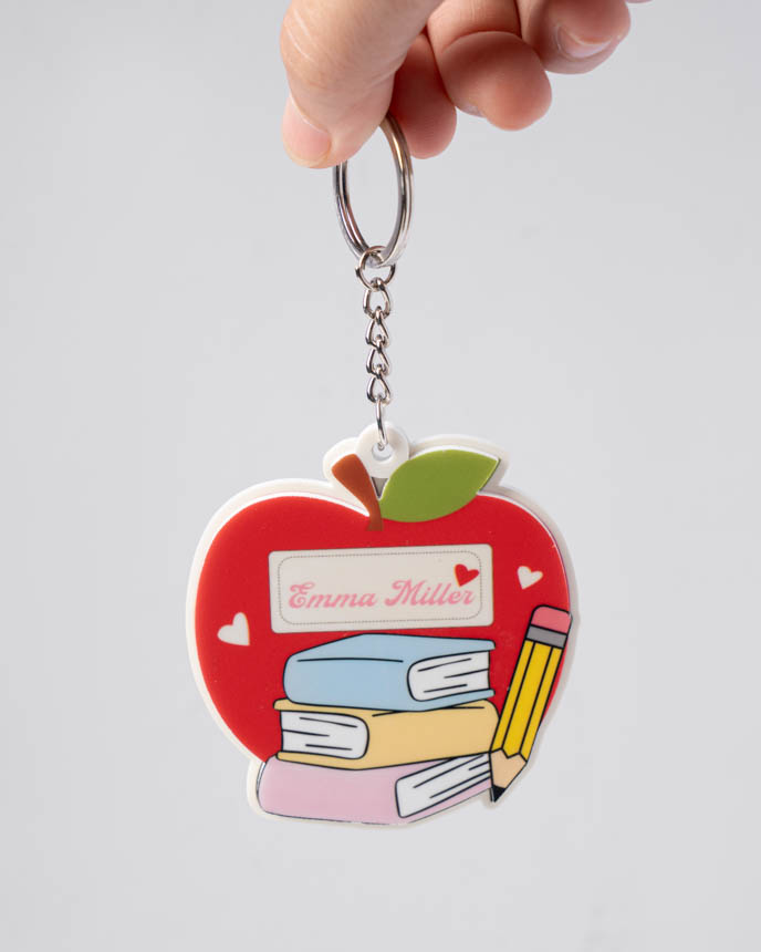 Custom Shape 2-Layer White Acrylic Tag