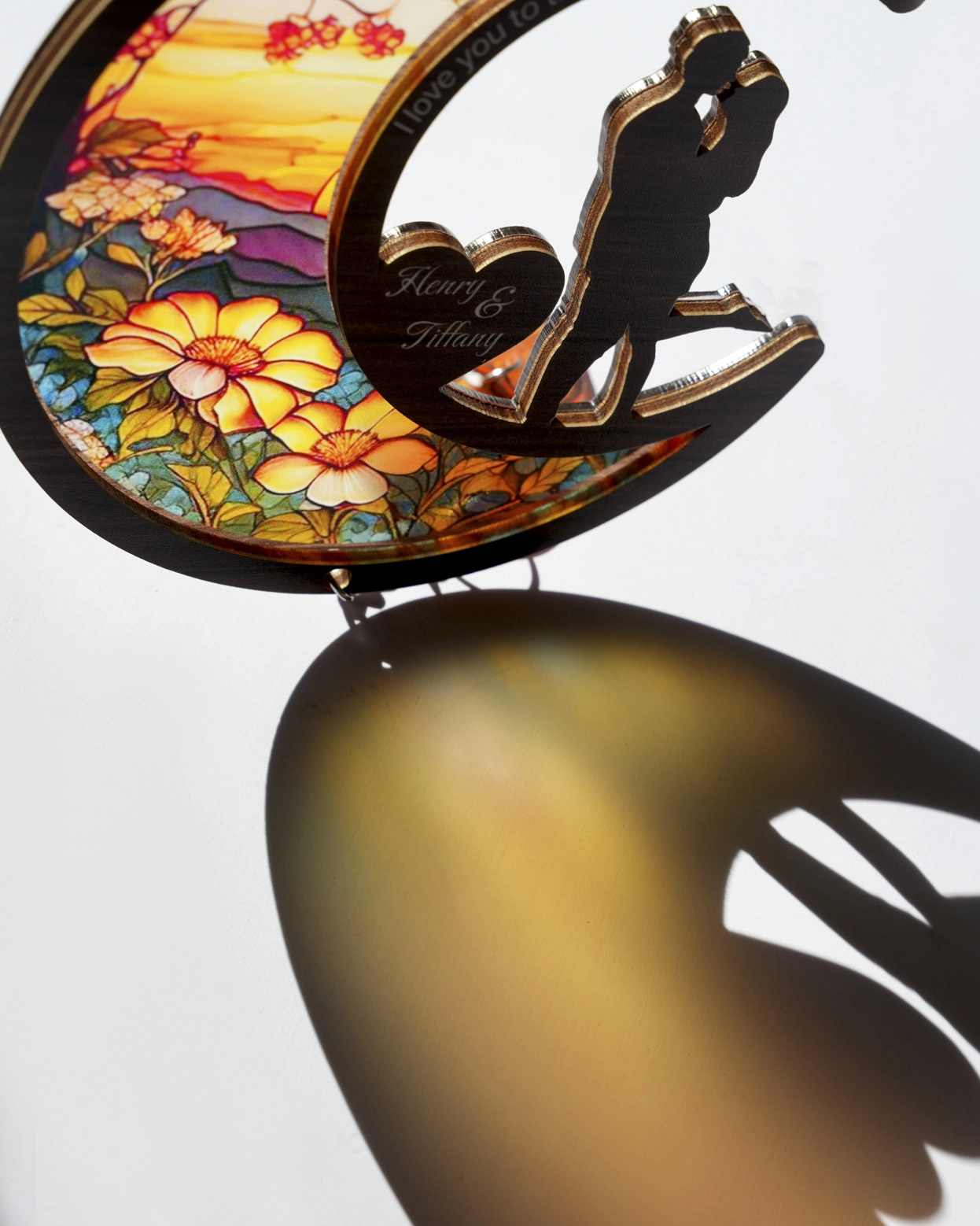 Custom Shape Suncatcher Ornament with Acrylic Pendants