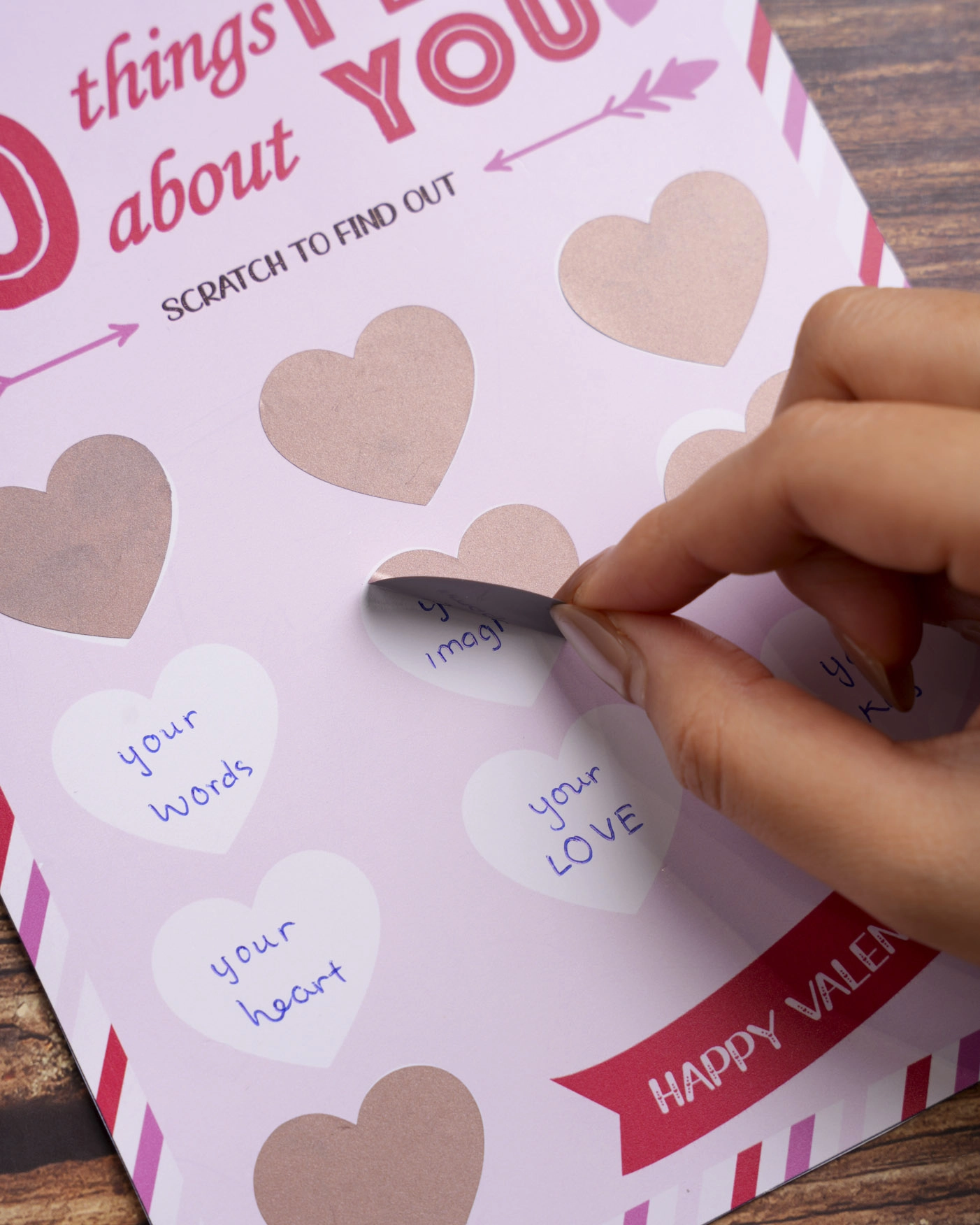 Custom Shape Scratch-Off Card