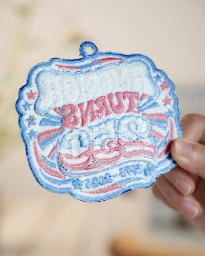 Custom Shape Embroidered Ornament