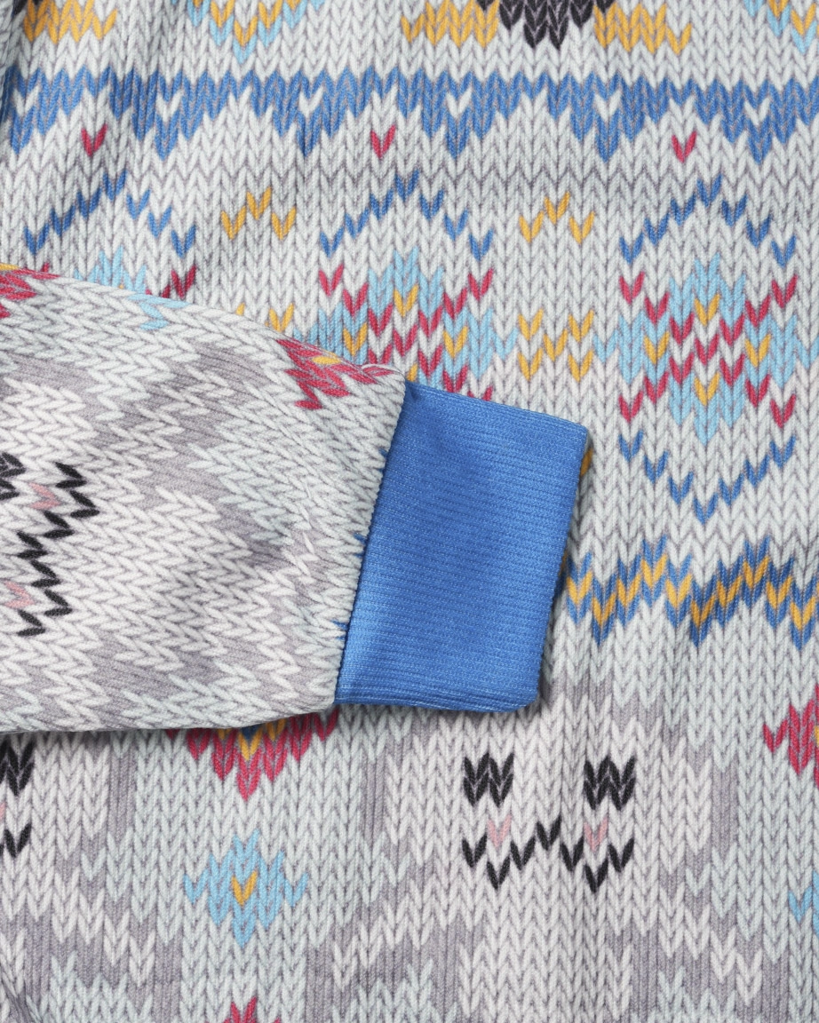 All-over Print Knitted Sweater