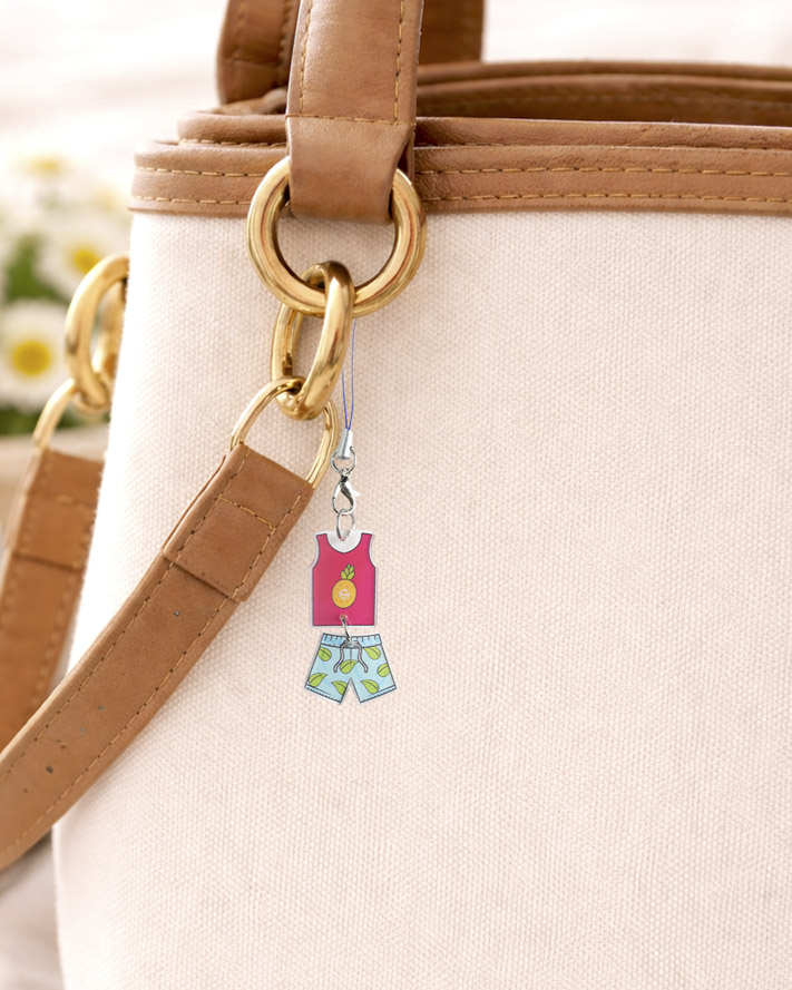 Custom Shape Acrylic Connected Phone Charm