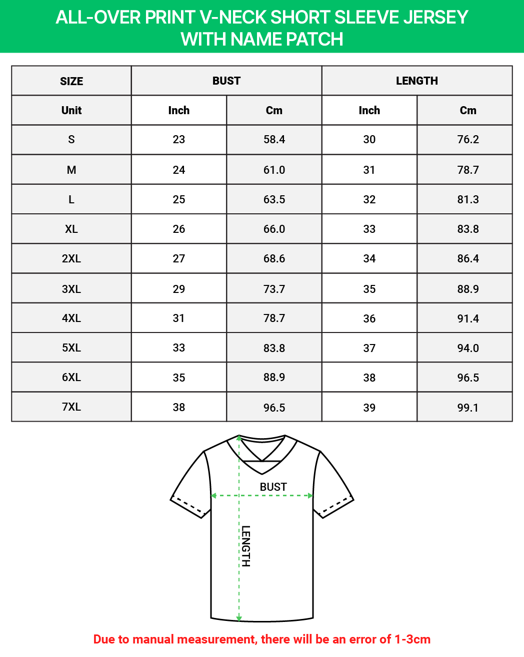 All-over Print V-neck Short Sleeve Jersey With Name Patch