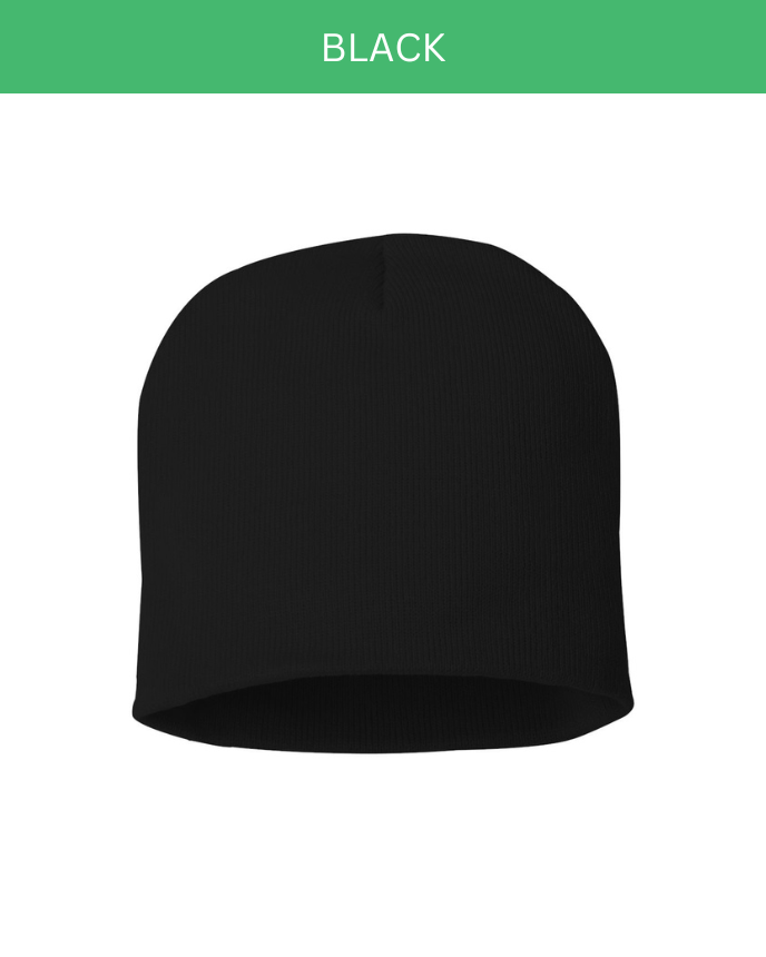 Engraved Leather Patch Beanie for Kid (Made in US) 