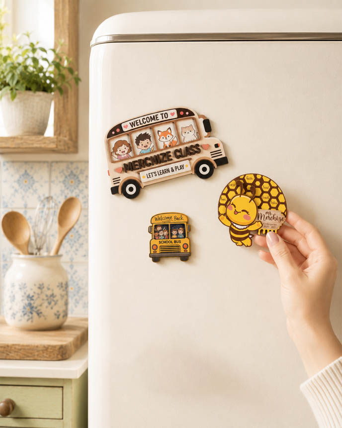 Custom Shape 2-Layer Wood Magnet