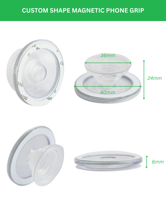 Custom Shape Acrylic Magnetic Phone Grip