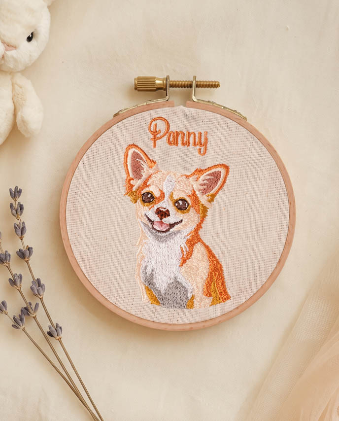 Embroidered Hoop Ornament