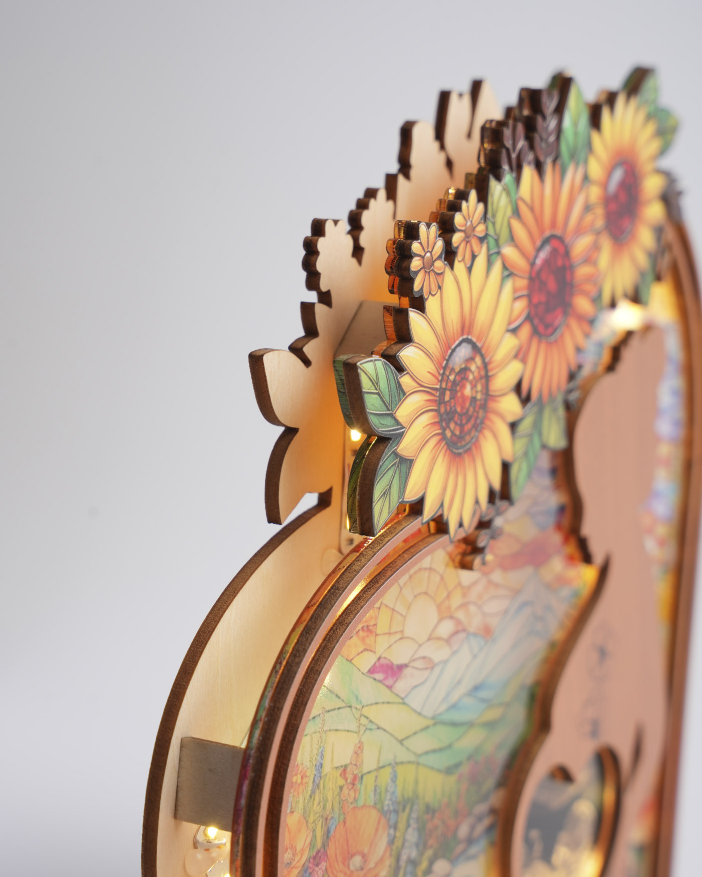 Custom Shape Suncatcher Photo Night Light Box