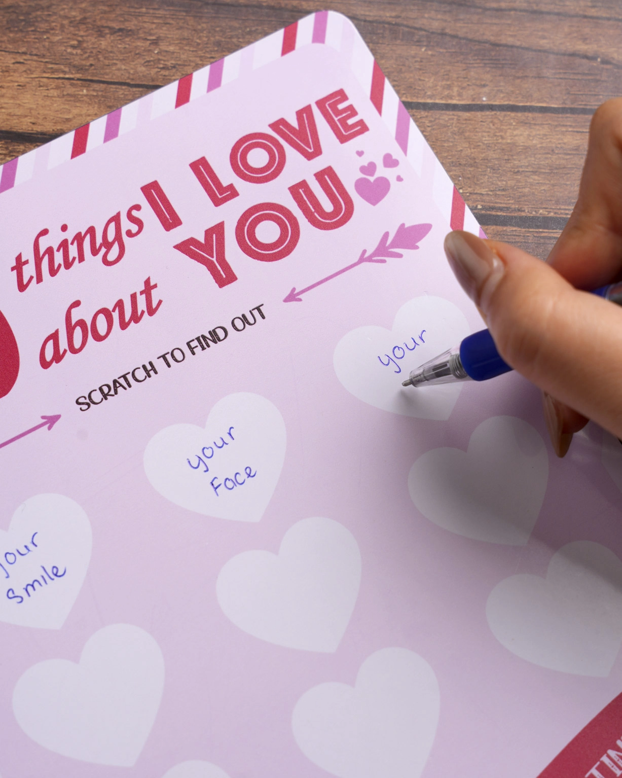 Custom Shape Scratch-Off Card