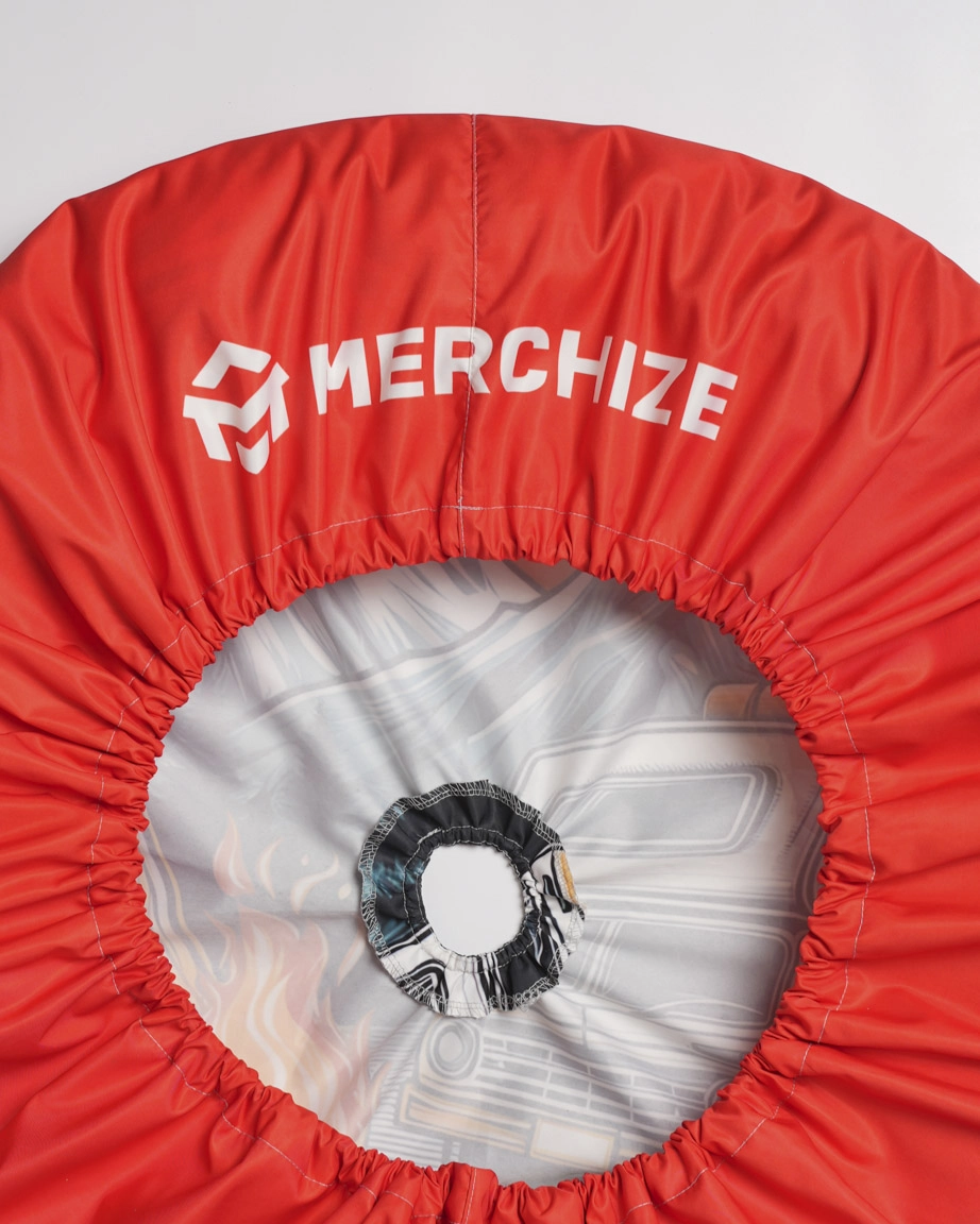 Spare Tire Cover With Elastic Backup Camera Hole