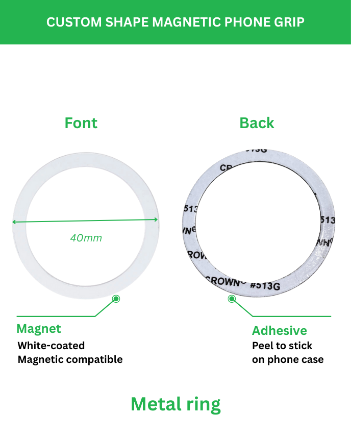 Custom Shape Acrylic Magnetic Phone Grip