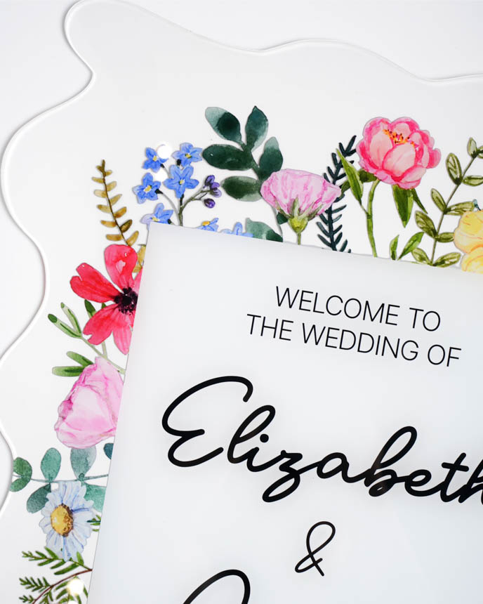 Custom Shape Acrylic Welcome Sign