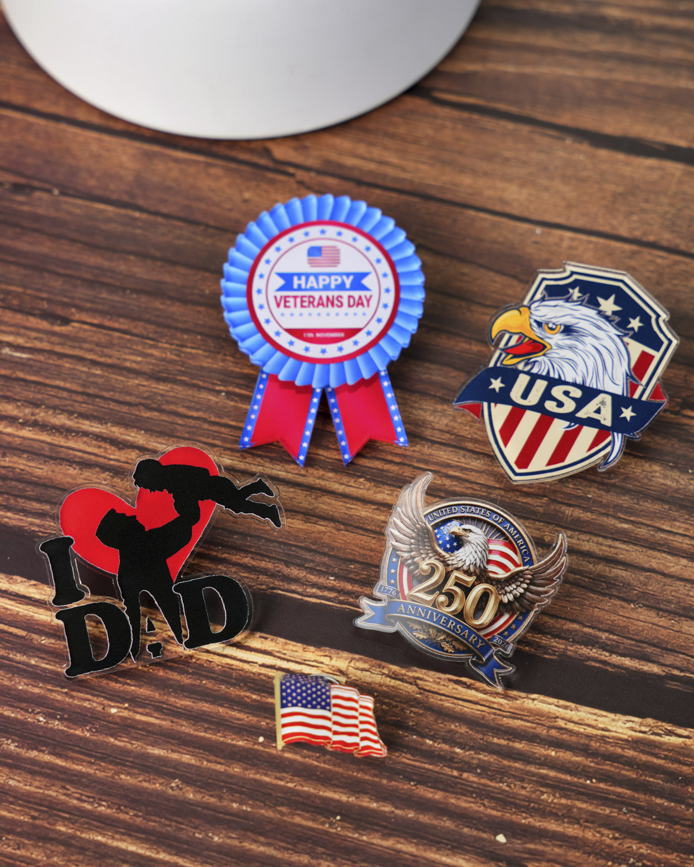 Custom Shape 1-Layer Acrylic Pin