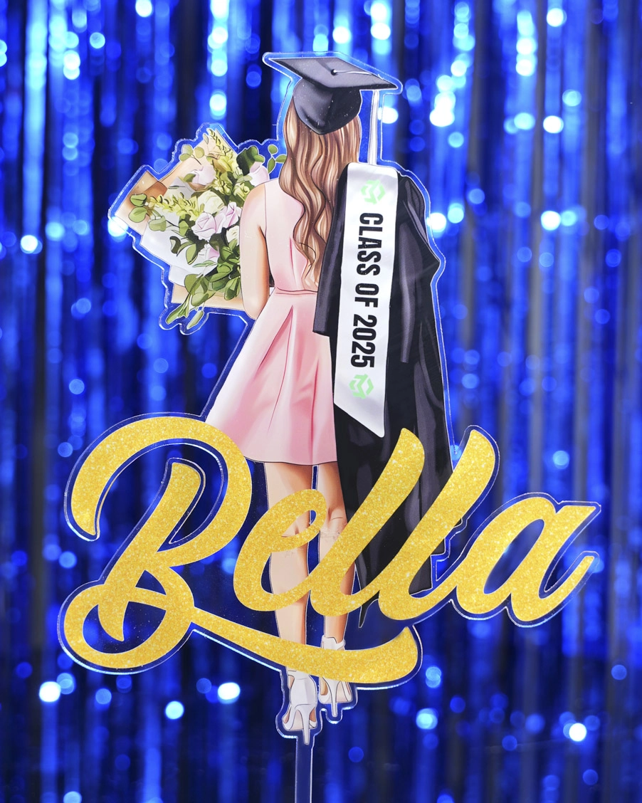 Custom Shape Acrylic Cake Topper