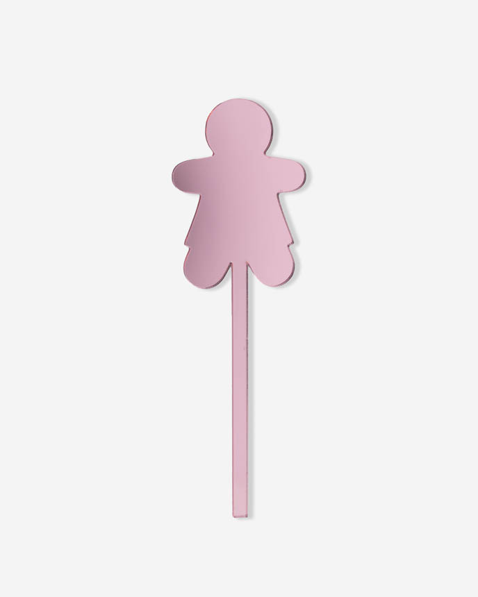 Custom Shape 1-Layer Mirror Acrylic Drink Stirrer