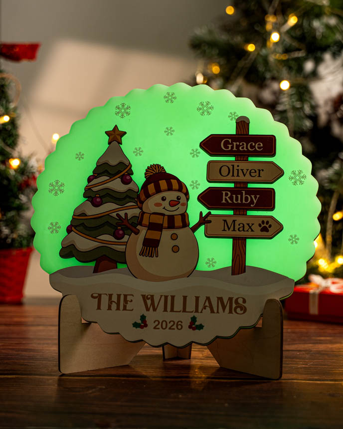Custom Shape Wood And Luminous Acrylic Sign