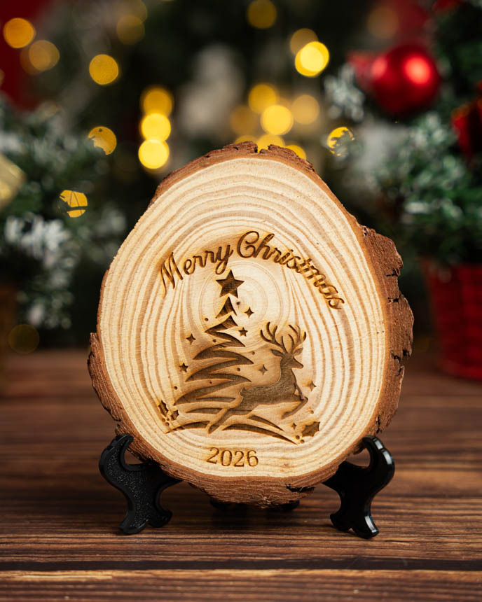 Engraved Wood Slice