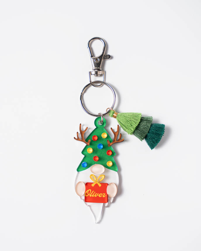 Custom Shape 2-Layer Clear Acrylic Tag With Tassel