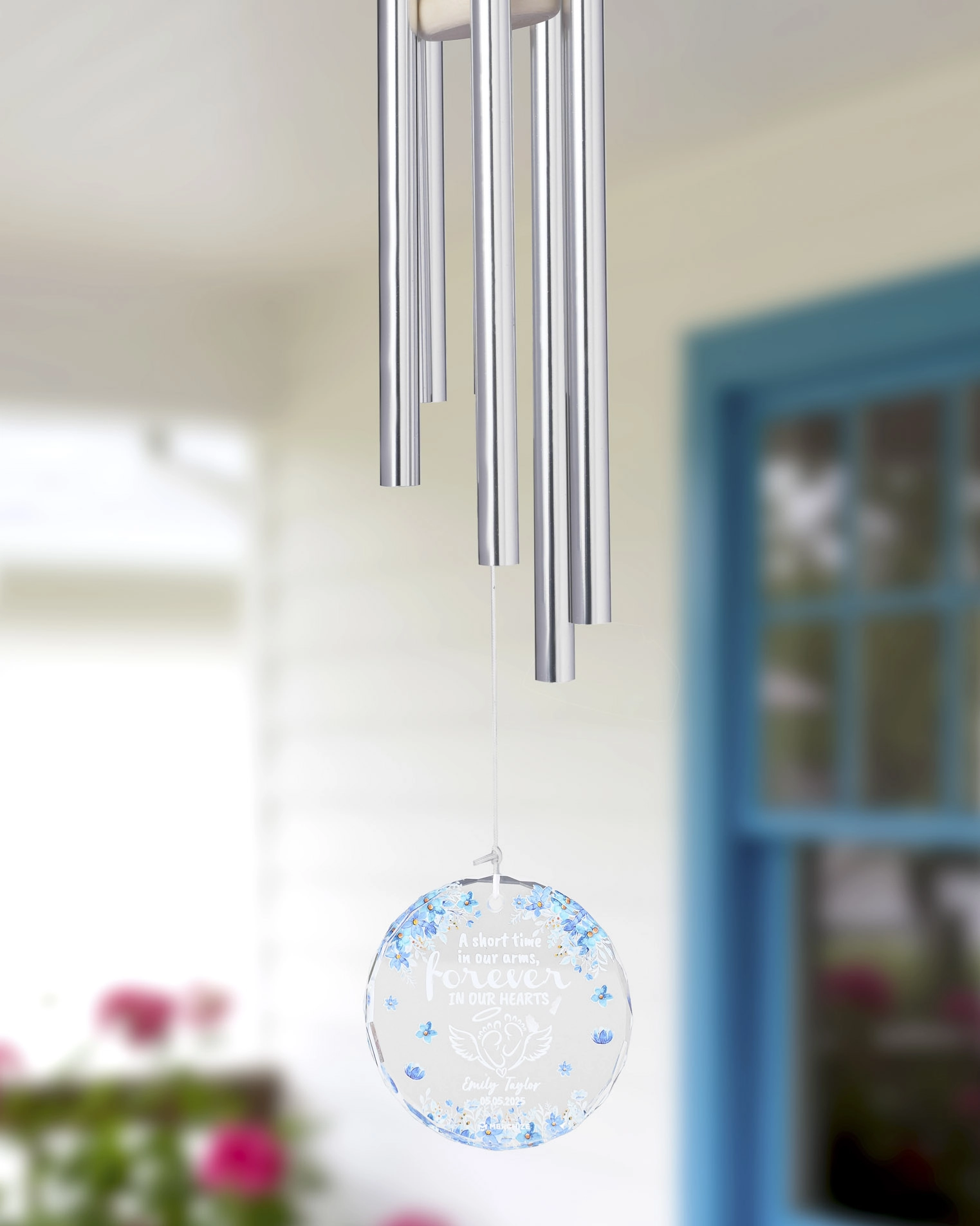 Glass Ornament Wind Chime