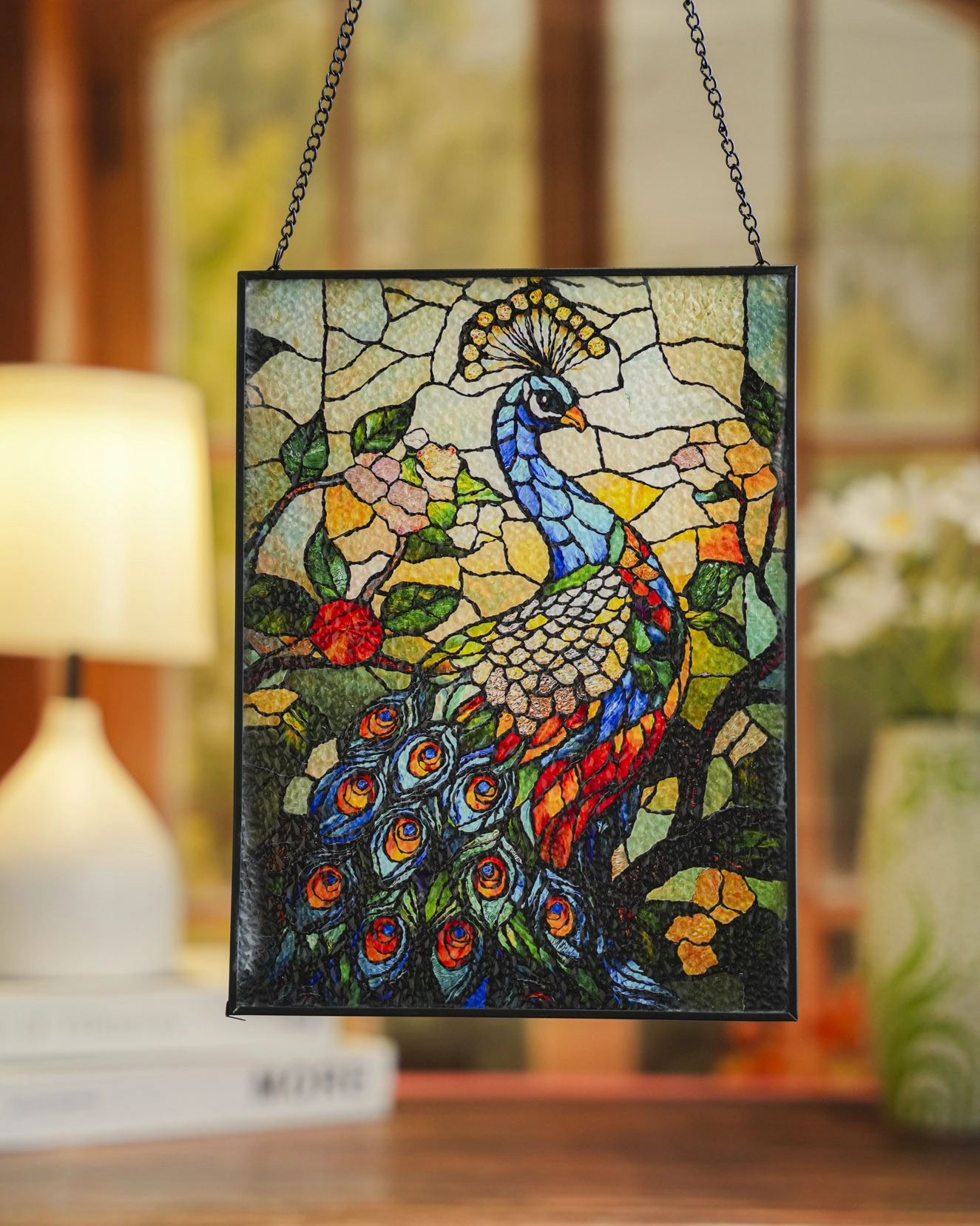 Stained Glass Suncatcher for Window Hanging