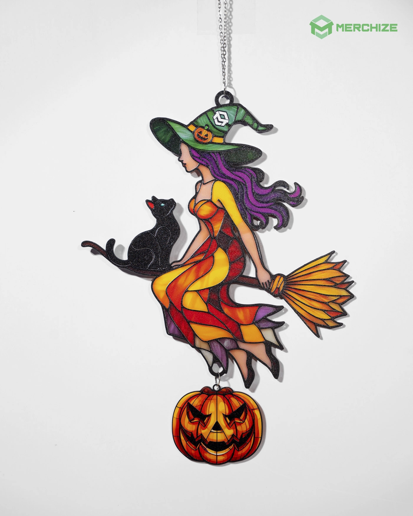  Custom Shape Acrylic Hologram Ornament With Charm 