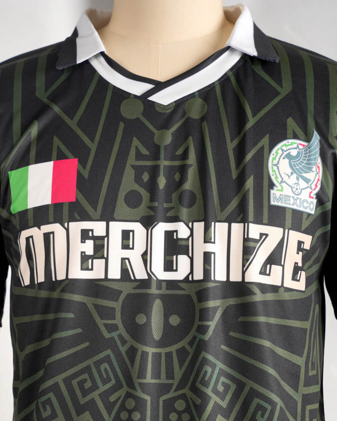 All-over Print Collared Football Jersey