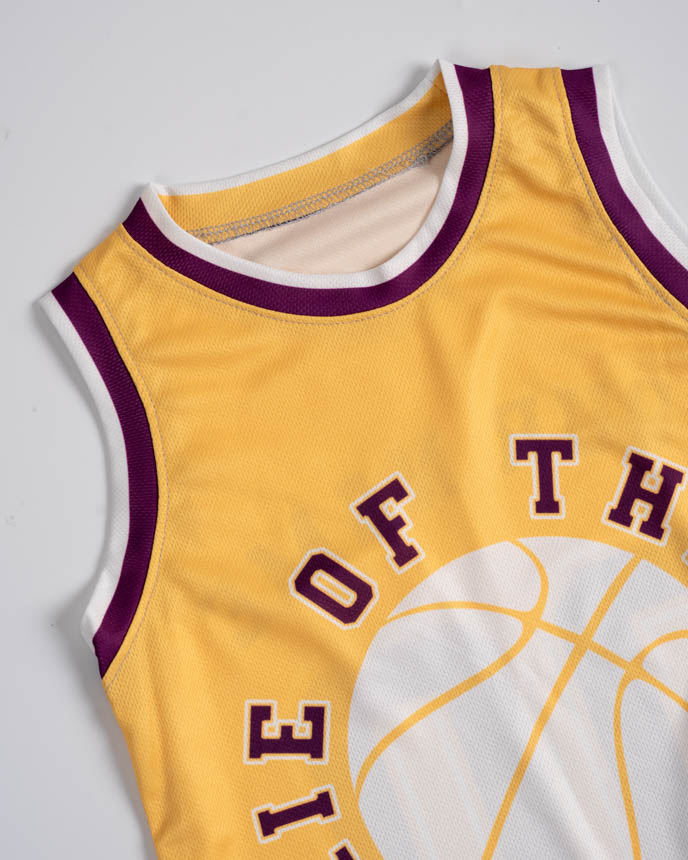 All-over Print Kid and Youth Basketball Crewneck Jersey Set