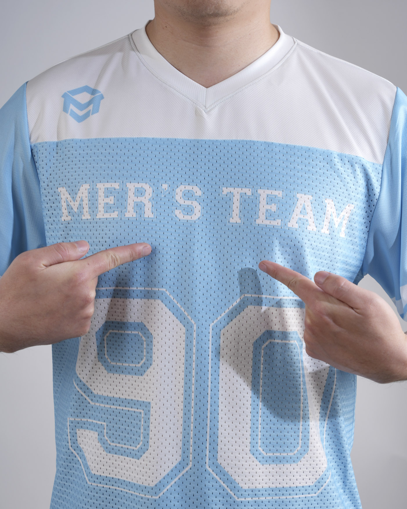 All-over Print Hybrid Mesh Football Jersey