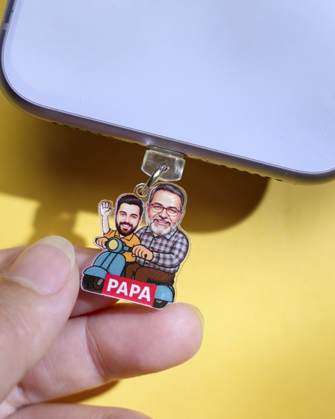 Custom Shape Acrylic Dust Plug Charm