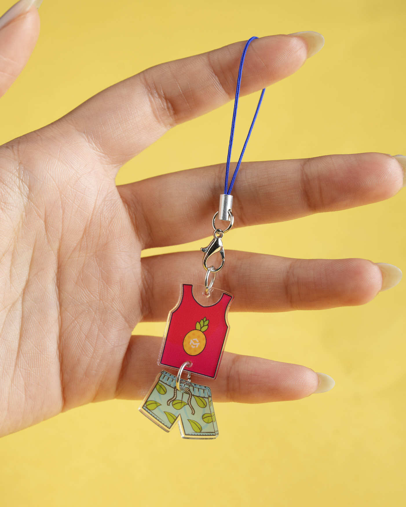 Custom Shape Acrylic Connected Phone Charm