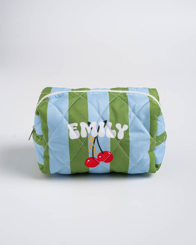 Quilted Makeup Pouch
